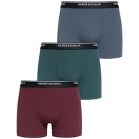 Haasis Bodywear Haasis Bodywear Herren Pants, ohne Eingriff, 3er Pack, Gummibund, Rauchblau/flaschengrün/merot, – Produktbild 1 von 1