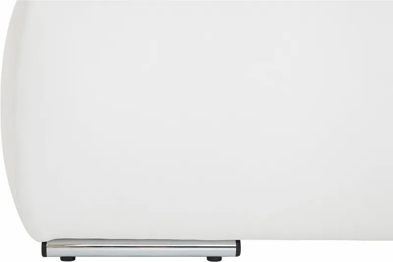 DOMO collection Polsterhocker MORIC 136x64 cm, praktisch und komfortabel, inklusive Stauraum, Grau|weiß, – Produktbild 5 von 5