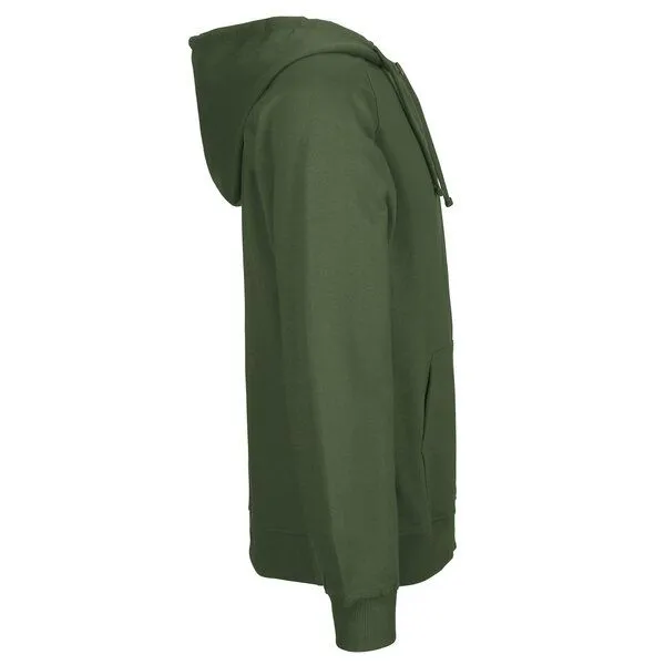 HANDGEDRUCKT HANDGEDRUCKT "Flauschspion" Männer Zip Hoody Neutral, Militarygreen, – Produktbild 4 von 4