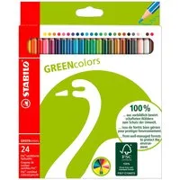 Stabilo STABILO Buntstifte 'GREENcolors' farbig sortiert, 24 Stk., sechseckig – Produktbild 1 von 1