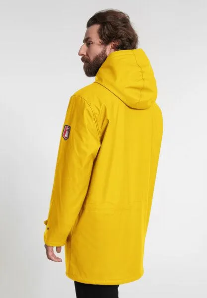 derbe derbe Regenjacke „Trekholm“, Yellow grey, – Produktbild 4 von 4
