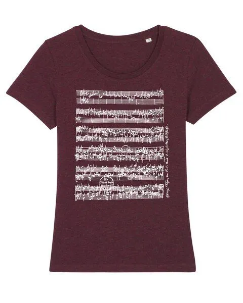 UNIPOLAR UNIPOLAR Musik T-Shirt | Musikalisches Opfer, Heather grape red, – Produktbild 1 von 4