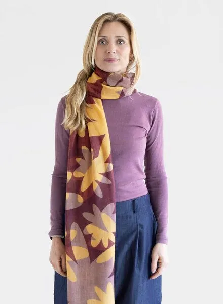 Djian Djian Schal aus Merino-Wolle – KARI – mulesingfrei, Lila, – Produktbild 1 von 4