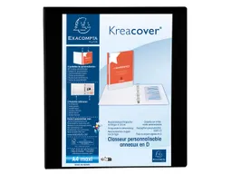 Exacompta 10 Exacompta Ringbücher "Kreacover", DIN A4 Maxi, 4 Ringe 40 mm, RB 64 mm, schwarz – Produktbild 1 von 1