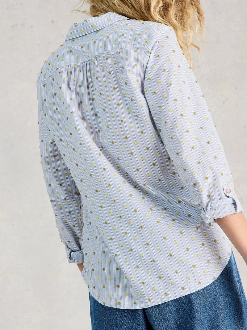 White Stuff Bluse Sophie aus Bio-Baumwolle - 38, Blau multi, – Produktbild 4 von 4