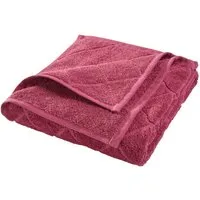 HANS NATUR Handtuch Bio-Baumwolle Frottee Raute fliederbeere Maße 50 x 100 cm, Lila, – Produktbild 1 von 1