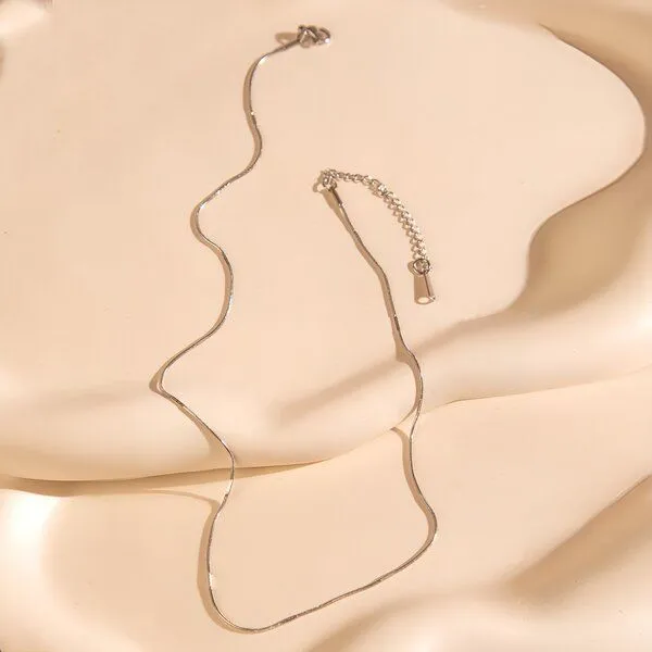 ELEKTROPULLI Elektropulli Kette 1mm schmal, Silber, – Produktbild 1 von 2