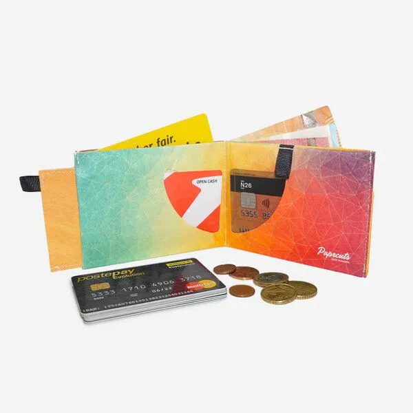 paprcuts paprcuts RFID Portemonnaie Pro, Diamond dawn 2.0 (orange gelb), – Produktbild 4 von 4