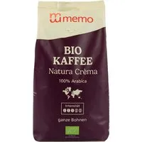 Memo memo Bio-Kaffee Crema 'Natura' ganze Bohnen 500 g – Produktbild 1 von 1