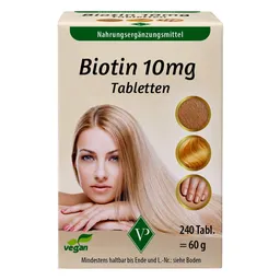Pharma Peter Pharma Peter Biotin 10 Mg Vegan Tabletten – Produktbild 1 von 1