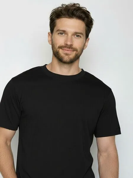 GreenBomb GREENBOMB Basic Fusion - Lässiges Oversize-T-Shirt aus Bio-Baumwolle / GOTS / Fair & Vegan, Schwarz (black), – Produktbild 2 von 4