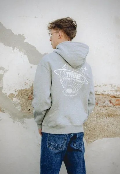 TORLAND TORLAND Zip Hoodie Locker Heavy True Generation, Grau (heather grey), – Produktbild 2 von 3