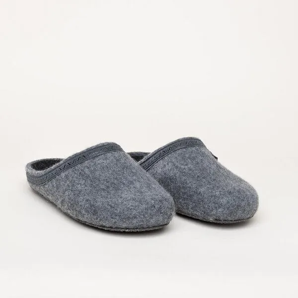 Stegmann Stegmann Filzpantoffel 127 aus 100% Merino-Wolle für Damen & Herren mit Kork Sohle, Grau, – Produktbild 1 von 4