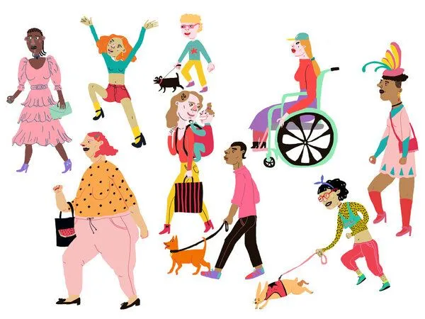 Photocircle Photocircle Poster / Leinwandbild - People Walking (expended version) – Produktbild 2 von 4