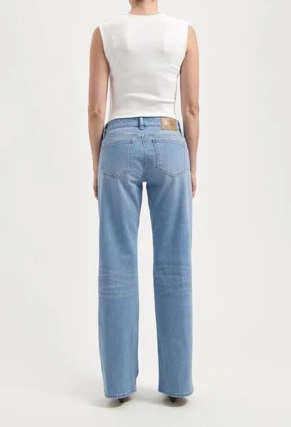MUD Jeans MUD Jeans Damen Jeans "Cleo Mid Loose - Light Stone Vintage", Blue, – Produktbild 4 von 5