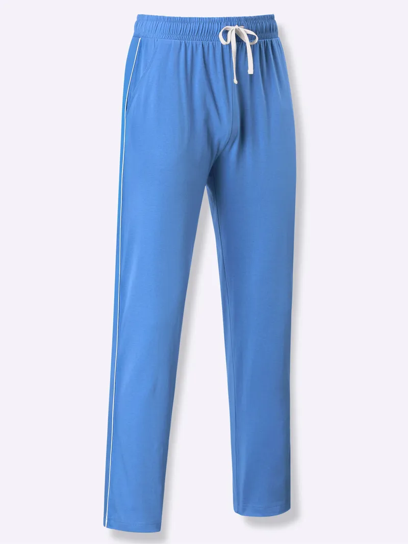 wäschepur men Hose lang mittelblau, Mittelblau, – Produktbild 1 von 2