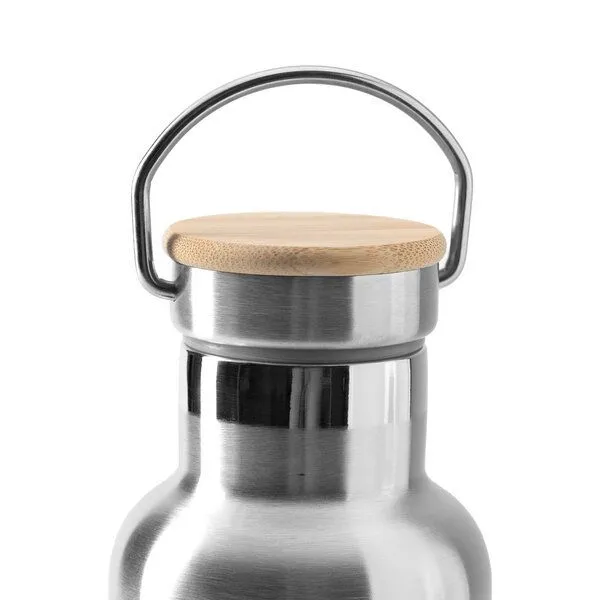 eTHikǝ eTHikǝ Doppelwandige Edelstahl-Wasserflasche mit Bambus-Deckel – Produktbild 3 von 4