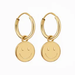 Paeoni Colors Paeoni Colors Smiley-Creolen aus 18k Gold Vermeil, 925 Sterling Silber – Produktbild 1 von 1