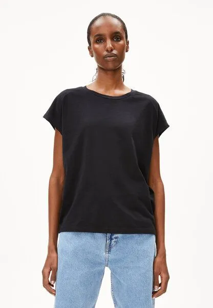 ARMEDANGELS ARMEDANGELS ONELIAA Damen T-Shirt aus Bio-Baumwolle, Black, – Produktbild 1 von 4