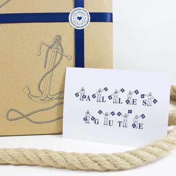 Bow & Hummingbird Bow & Hummingbird Postkarte Alles Gute – Produktbild 2 von 3