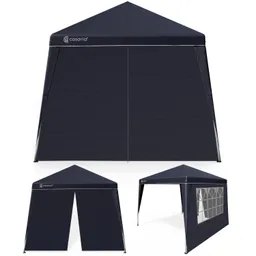 Casaria® Faltpavillon Capri Anthrazit 3x3m inkl 2 Seitenwänden UV-Schutz 50+ – Produktbild 1 von 1