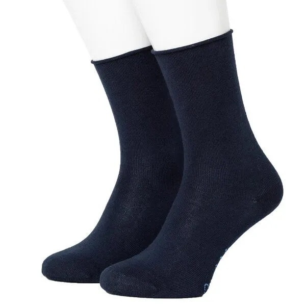 Opi & Max Opi & Max Roll Top Plain Socks, Dunkelblau, – Produktbild 1 von 1