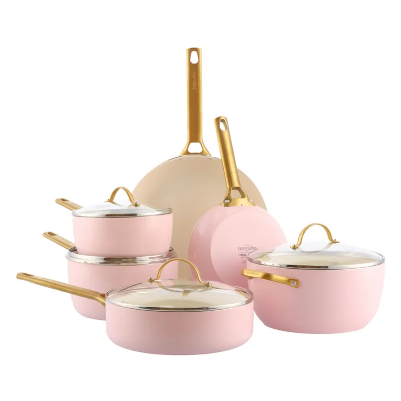 Greenpan GreenPan Pfannen- & Topfset "Padova Reserve" 6er-Set, rosa – Produktbild 1 von 3