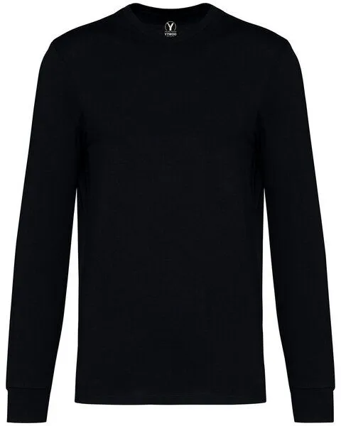 YTWOO YTWOO EcoSleeve Unisex Bio-Baumwolle Langarmshirt, Schwarz, – Produktbild 1 von 2