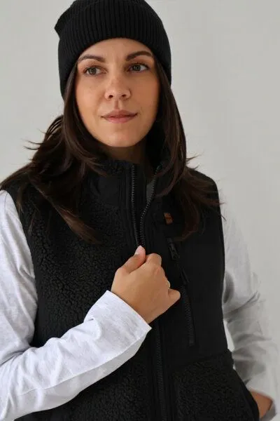Kultgut Kultgut Sherpa-Weste, Schwarz, – Produktbild 2 von 4