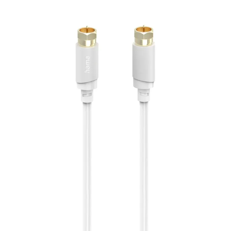 Hama Hama SAT-Anschlusskabel, F-Stecker - F-Stecker, vergoldet, 1,5 m, 120 dB – Produktbild 2 von 3