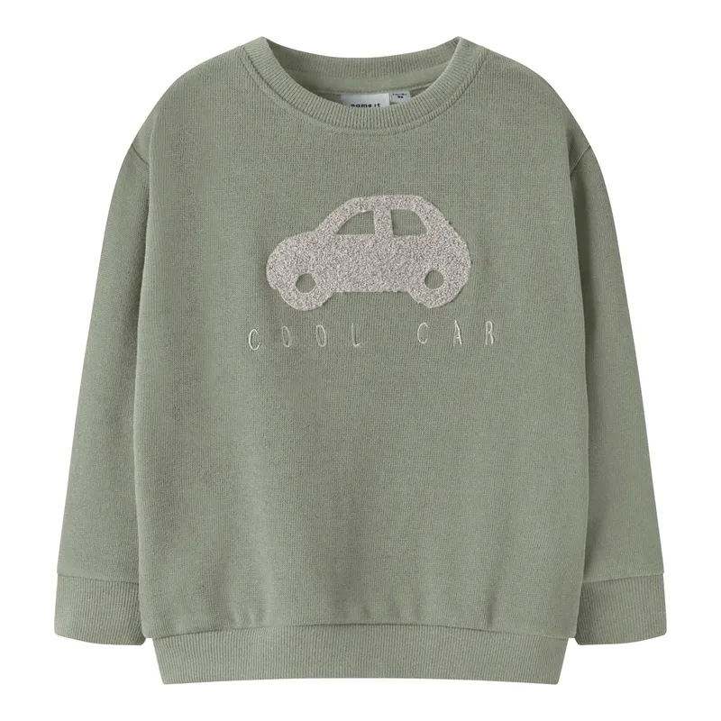 name it Name It Sweatshirt Auto, Gruen, – Produktbild 1 von 1