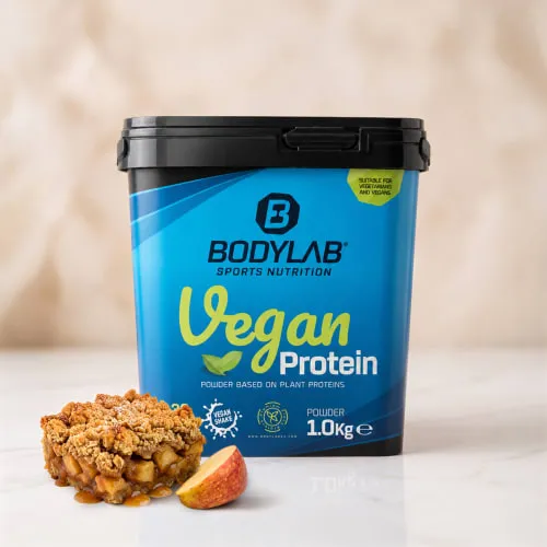 Bodylab24 Vegan Protein - 1000g - Apple Crumble – Produktbild 1 von 1