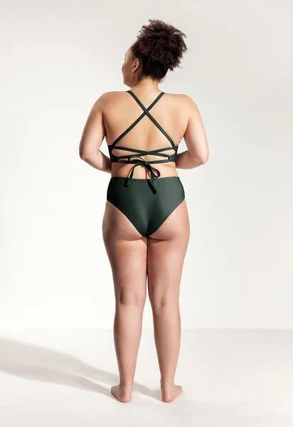 Oy Oy Surf Bikini Hose „Fugu“, Nachtgrün, – Produktbild 3 von 4
