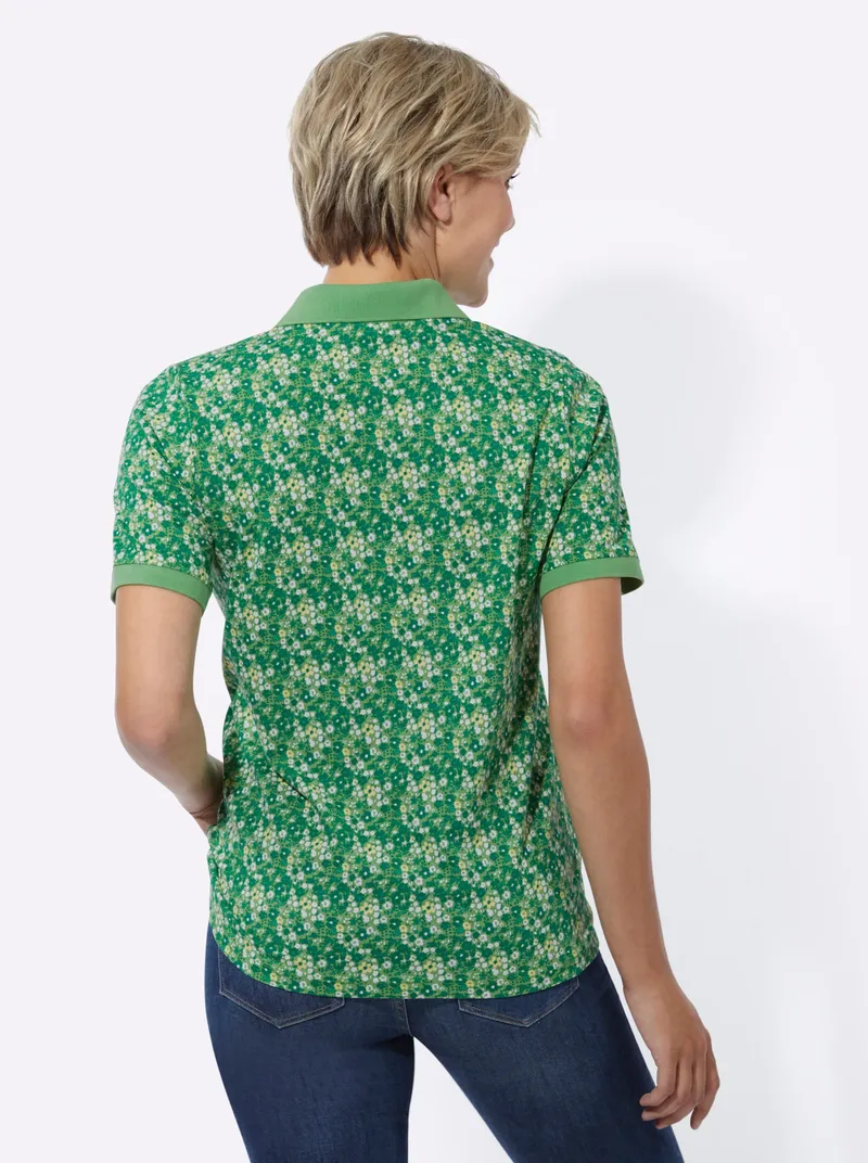 Witt Poloshirt apfel-zitrone-bedruckt, Apfel-zitrone-bedruckt, – Produktbild 2 von 2