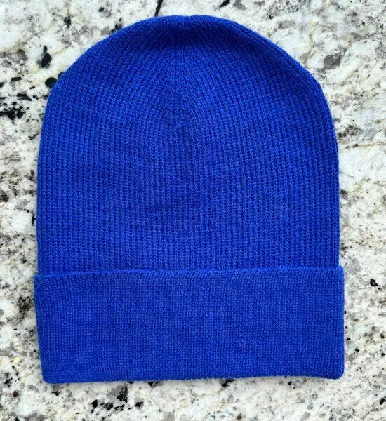 TINKU -Celebrating Bolivian Heritage TINKU -Celebrating Bolivian Heritage 100% Baby Alpaka Beanie Mütze (ILLIMANI) aus Bolivien (Handgestrickt), Blau, – Produktbild 2 von 4