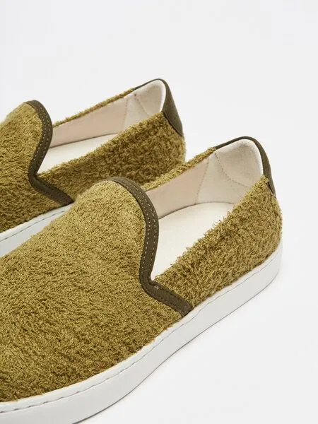 NINE TO FIVE NINE TO FIVE #elli - lässiger Slip-in Sneaker aus Bambusfasern, Moos bamboo, – Produktbild 4 von 4