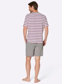 wäschepur men Shorty grau-weiß – Produktbild 1 von 1