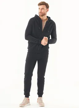 ORGANICATION ORGANICATION Herren vegan Sweatjacke Soft Touch Schwarz – Produktbild 1 von 1