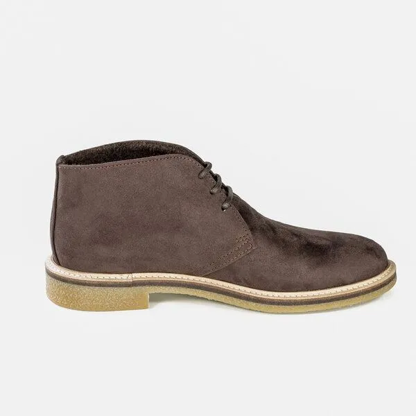 Fairticken Fairticken Vegane Desert Boots Alentejo mit leichter Fütterung in "Suede" Optik, Dunkelbraun (braun), – Produktbild 3 von 4