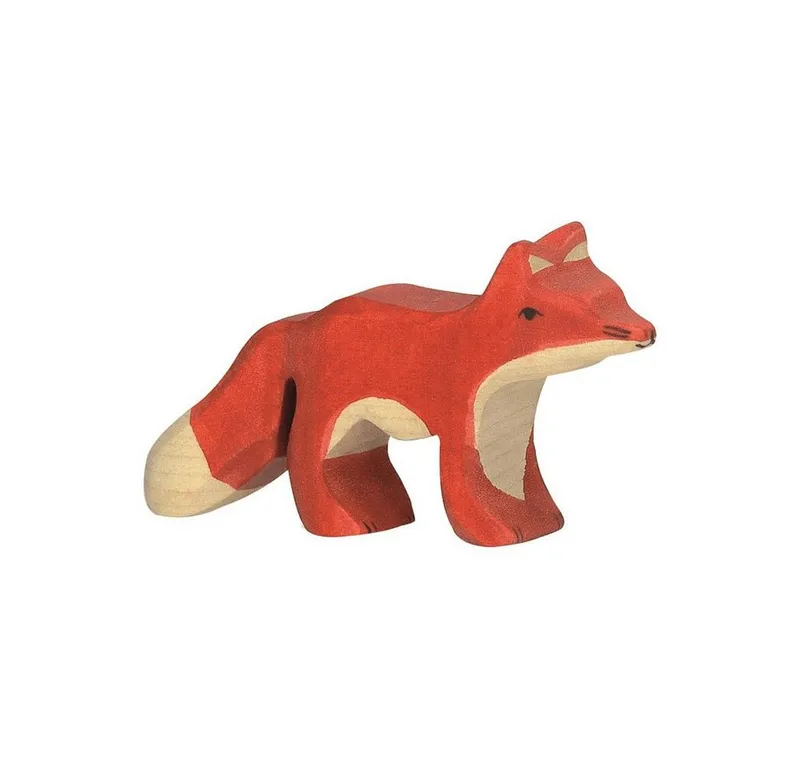 Holztiger Holztiger Holzfigur Fuchs, klein Maße 11 x 1,9 x 4,5 cm, Rot, mehrfarbig, – Produktbild 3 von 3