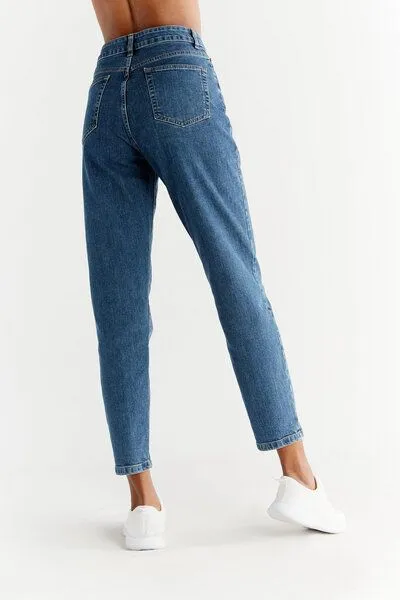 Evermind Evermind W's Mom Fit-WN1009, Lapis blue, – Produktbild 4 von 6