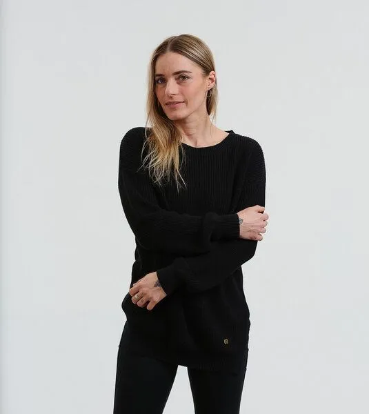 Gary Mash GARY MASH Pullover Peyla aus Biobaumwolle, Schwarz, – Produktbild 2 von 4