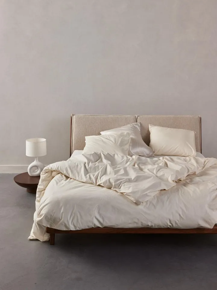 Essenza Bettwäsche Jule, Baumwolle, 2 teilig, unifarben, Beige, – Produktbild 2 von 4