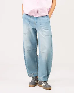 Kuyichi Kuyichi Damen vegan Jeans Jane Barrel Hellblau – Produktbild 1 von 1