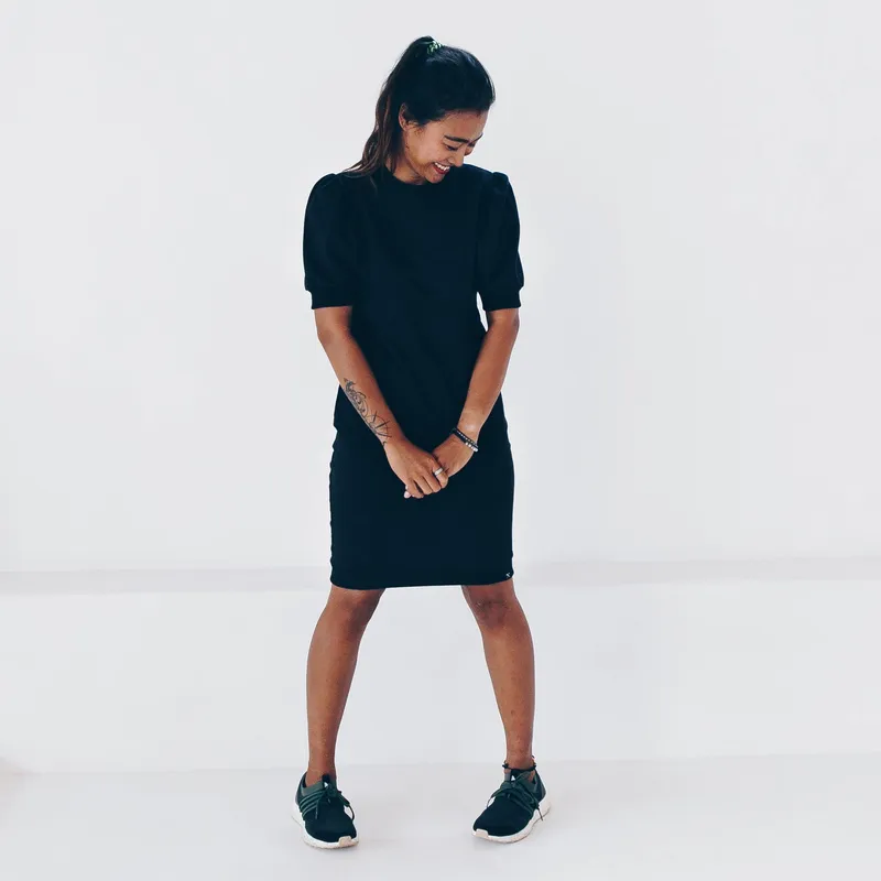 The Driftwood Tales The Driftwood Tales Damen vegan Kleid Schwarz, Schwarz, – Produktbild 1 von 2
