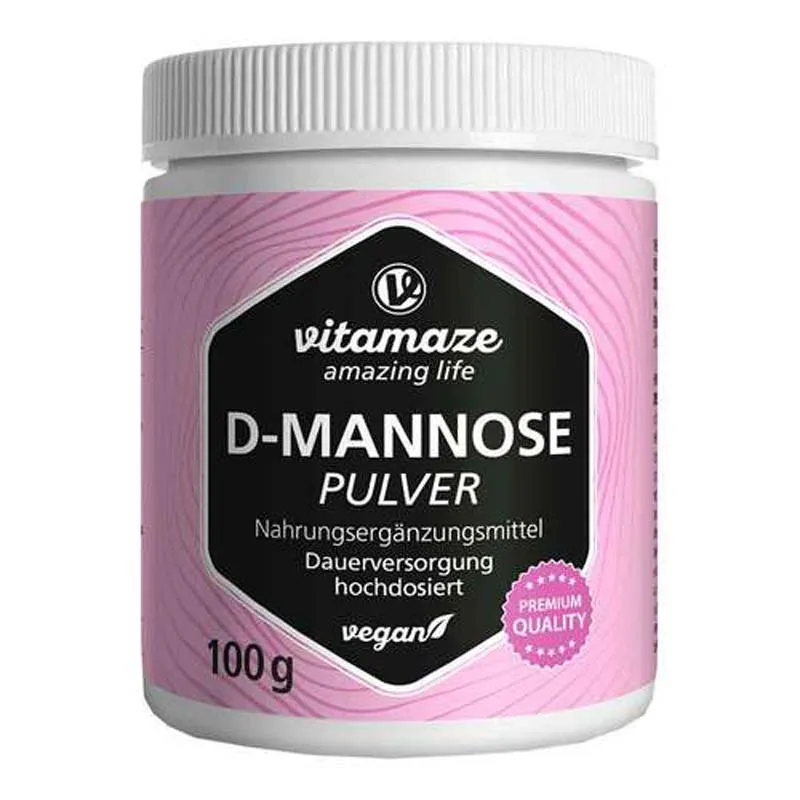 vitamaze vitamaze D-MANNOSE PULVER vegan 100 g Pulver – Produktbild 1 von 1