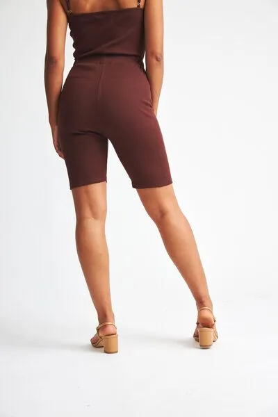 Baìge the Label Baìge the Label Biker Shorts Basia, Chocolate, – Produktbild 3 von 4