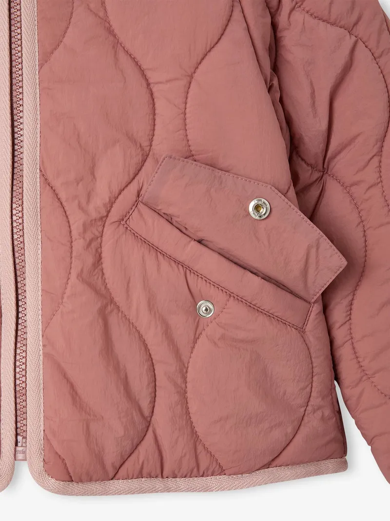 Vertbaudet Steppjacke mit Kapuze Mädchen, Rosenholz, – Produktbild 3 von 4