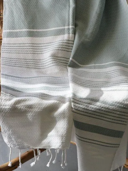 Karawan authentic Karawan authentic Fouta White Sand Collection – Jacquard-Hammamtuch aus Bio-Baumwolle, Natural, – Produktbild 2 von 4