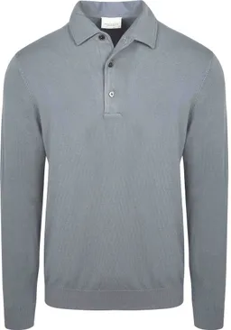 Profuomo Profuomo Langarm-Poloshirt Luxury Basic Grau - Größe XL – Produktbild 1 von 1